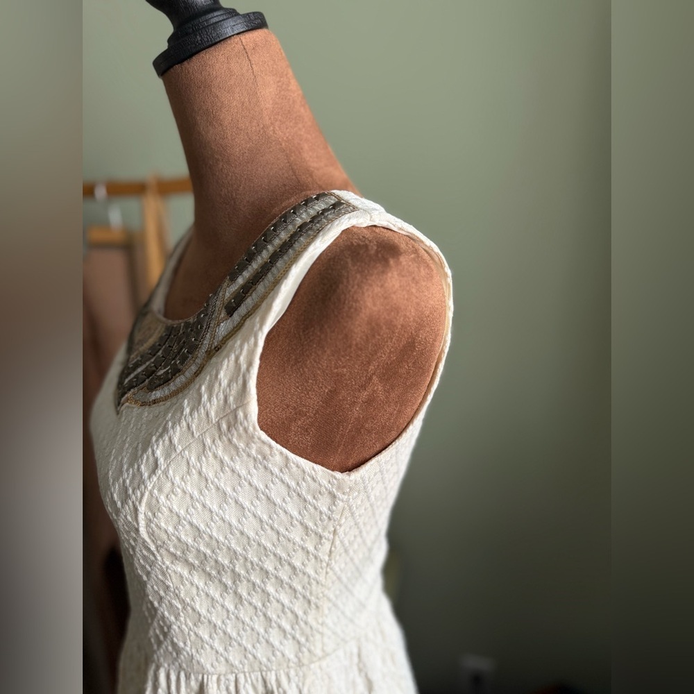 Francesca's Collections Ivory Embellished Mini Dress - Picture 4 of 7